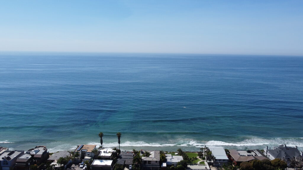 Bird's eye view over Encinitas, CA